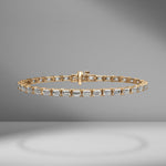 Emerald Cut Diamond Tennis Bracelet
