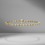 Emerald Cut Diamond Tennis Bracelet