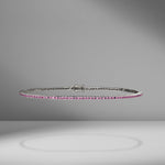 Pink Sapphire Tennis Bracelet