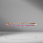 Pink Sapphire Tennis Bracelet