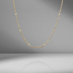 Alternating Diamond Tennis Necklace