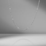 Alternating Diamond Tennis Necklace