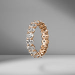 Oval Cut Eternity Band .25