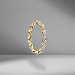 East-West Set Marquise Eternity Band .10