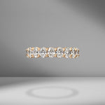 Oval Cut Eternity Band .20