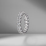 Oval Cut Eternity Band .20