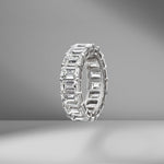 Emerald Cut Eternity Band .50