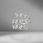 Pear Shape Diamond Spiral Ring