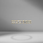 East-West Set Radiant Cut Eternity Band .15
