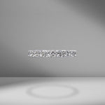 East-West Set Radiant Cut Eternity Band .15