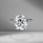 Antique Cushion Cut Solitaire Engagement Ring