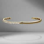 Halfway Diamond Bangle