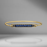 Prive Blue Sapphire & Diamond Bar Bangle