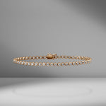 Bezel Set Diamond Tennis Bracelet - 2.15 Carats