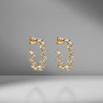 Zig Zag Emerald Cut Hoops