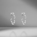 Zig Zag Marquise Hoops