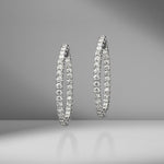 In & Out Diamond Hoops