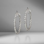 In & Out Diamond Hoops