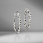 In & Out Diamond Hoops