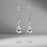 Multi-Shape Diamond Drop Earrings