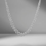 Triple Row Marquise Diamond Necklace