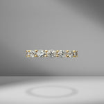 East-West Set Oval Cut Eternity Band .18