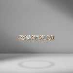 East-West Set Oval Cut Eternity Band .18