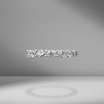 East-West Set Oval Cut Eternity Band .18