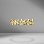 Fancy Yellow Pear Shape Eternity Band