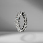Asscher Cut Eternity Band .30