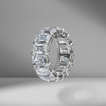 Emerald Cut Eternity Band .66