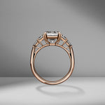 Asscher Cut Engagement Ring with Cadillacs & Bullets