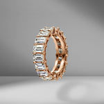 Emerald Cut Eternity Band .30