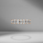 Emerald Cut Eternity Band .30