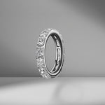 East-West Set Radiant Cut Eternity Band .30