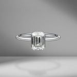 Emerald Cut Solitaire Engagement Ring