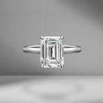 Emerald Cut Solitaire Engagement Ring