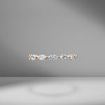East-West Set Marquise Eternity Band .10