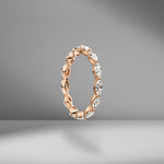 East-West Set Marquise Eternity Band .10