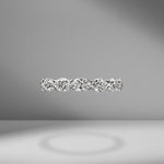 East-West Set Oval Cut Eternity Band .30