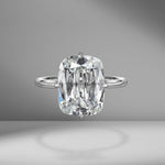 Antique Cushion Cut Solitaire Engagement Ring
