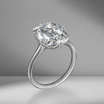 Antique Cushion Cut Solitaire Engagement Ring