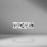 Emerald Cut Eternity Band .80