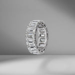 Emerald Cut Eternity Band .80