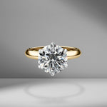 Round Brilliant Cut Solitaire Engagement Ring with Classic Tiffany Setting