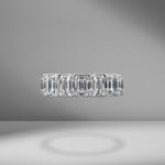 Emerald Cut Eternity Band .70