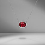 Ruby & Diamond Pavé Pendant