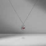 Ruby & Diamond Pavé Pendant