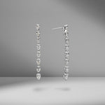 Diamond Pear Drop Earrings