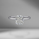 Cushion Cut Solitaire Engagement Ring